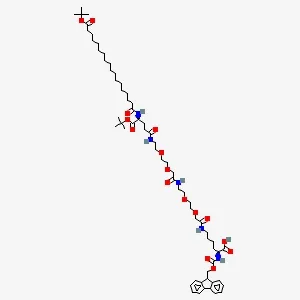 Fmoc-L-Lys[Oct-(otBu)-γ-Glu-(otBu)-AEEA-AEEA]-OH