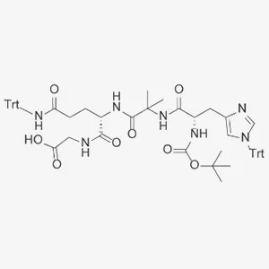 Boc-His(Trt)-Aib-GIn(Trt)-Gly-OH